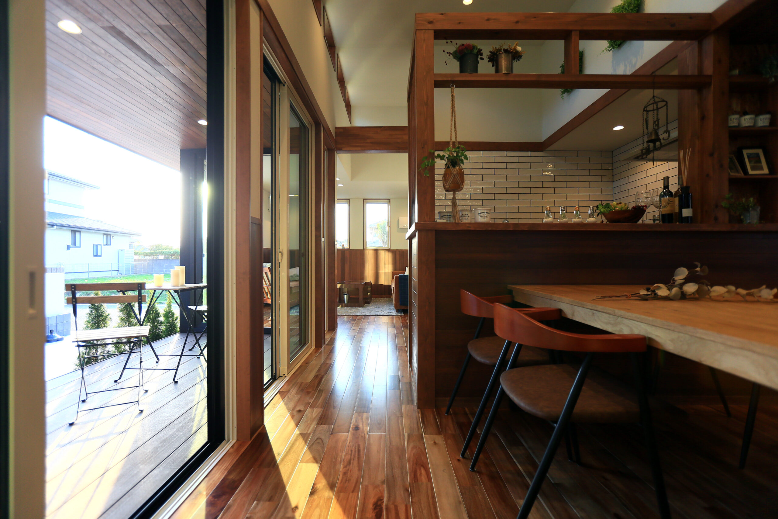 遊び心満載の平屋