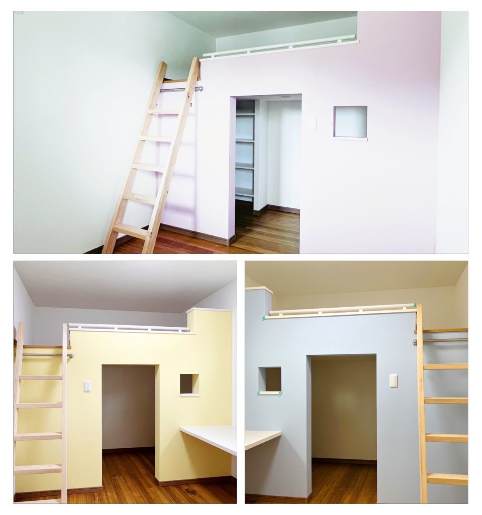 家族が団欒掘りごたつと笑顔あふれるロフトベットのある家