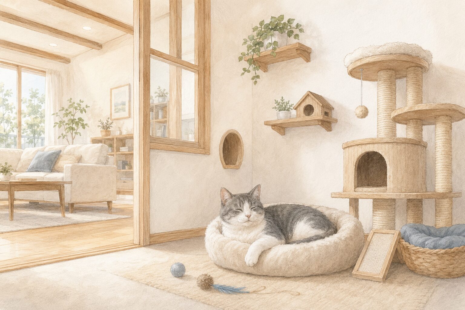 ☆リフォーム☆愛猫のための、快適な専用ルームをつくりました♪