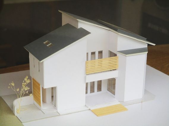 デザイン住宅の模型
